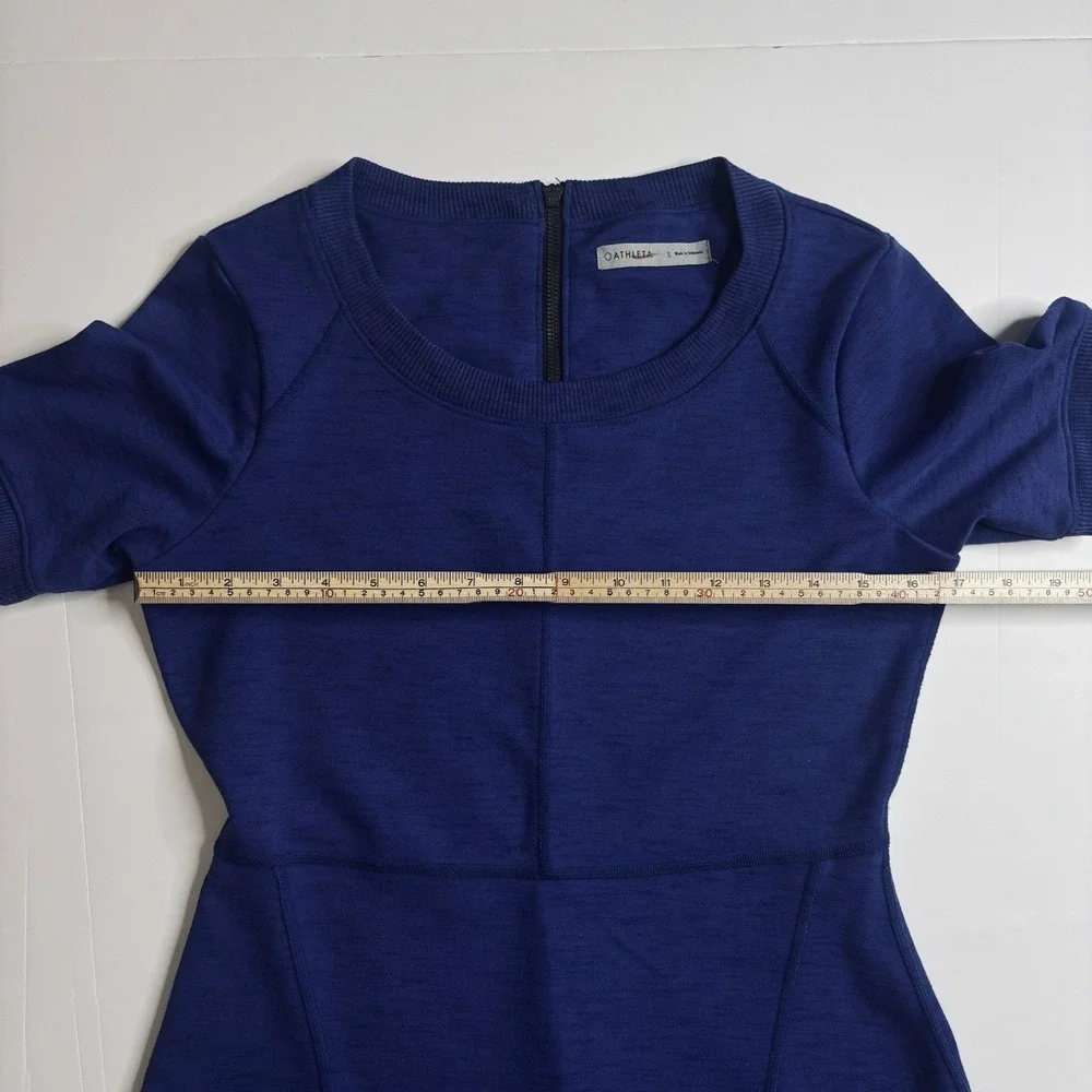 Athleta En Route Fit And Flare Dress Blue/Purple Size Small Women's